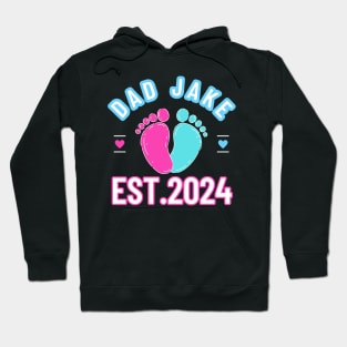 Dad Est 2024 Promoted to Daddy 2024 Pregnancy Announcement Hoodie